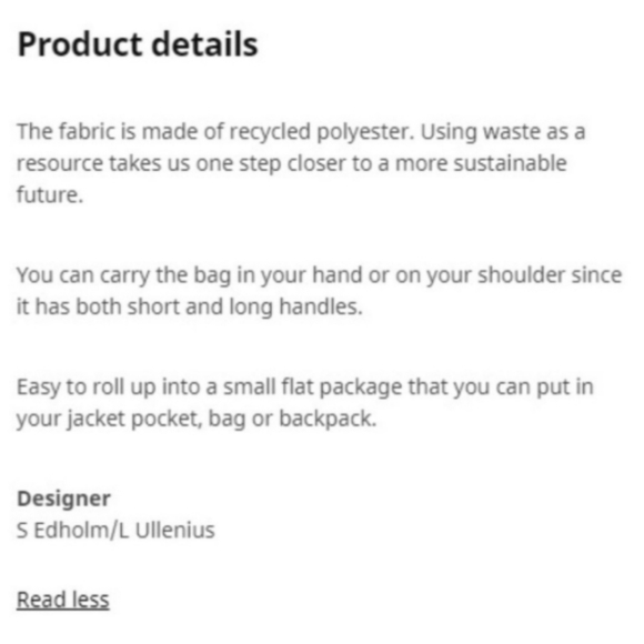 Ikea 2 Pack Skynke shopping tote bag green and blue Bundle - Picture 6 of 7